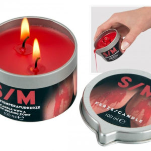BDSM Kerze - parafínová tělová svíčka (100 ml)