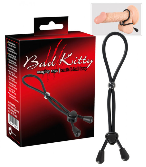Bad Kitty cock & ball loop - erekční smyčka na penis a varlata