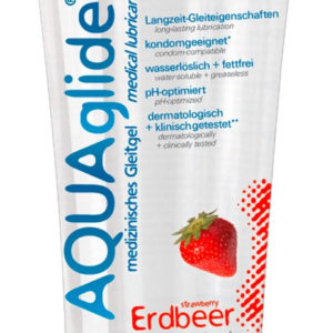 JoyDivision AQUA Glide Erdbeer - lubrikačný gél na báze vody jahodový (100ml)