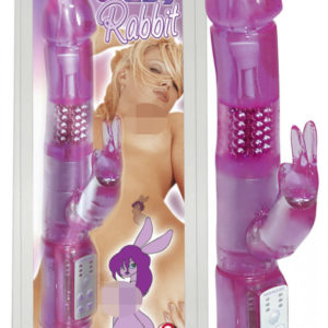 YOU2TOYS Crazy Rabbit - gelový vibrátor s ramenem na klitoris (22 cm)