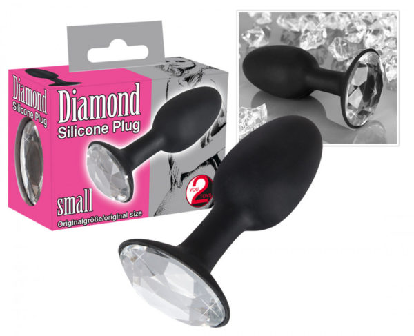 YOU2TOYS Diamond Silicone Plug small - anální kolík silikonový malý
