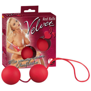 You2Toys Velvet Red Balls - venušiny kuličky (červené)