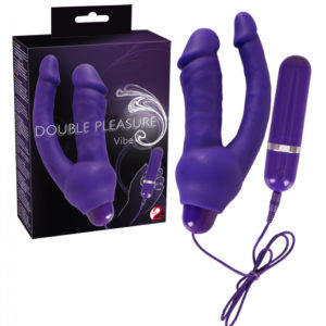 You2Toys Double Pleasure Vibe – vibrátor s ramenom na dráždenie análu (fialový)