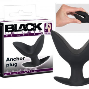 You2Toys Black Velvet Anchor Plug - kotvový análny kolík (čierny)