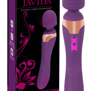 Javida Double - masážny vibrátor (fialový)