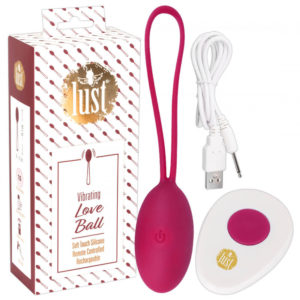 Lust Love Ball - nabíjecí vibrační vajíčko na dálkové ovládání (ostružiník)