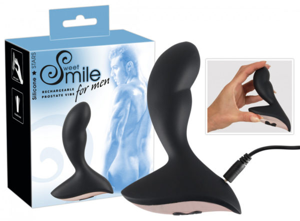 Smile Prostata Vibe - nabíjecí vibrátor na prostatu (černý)