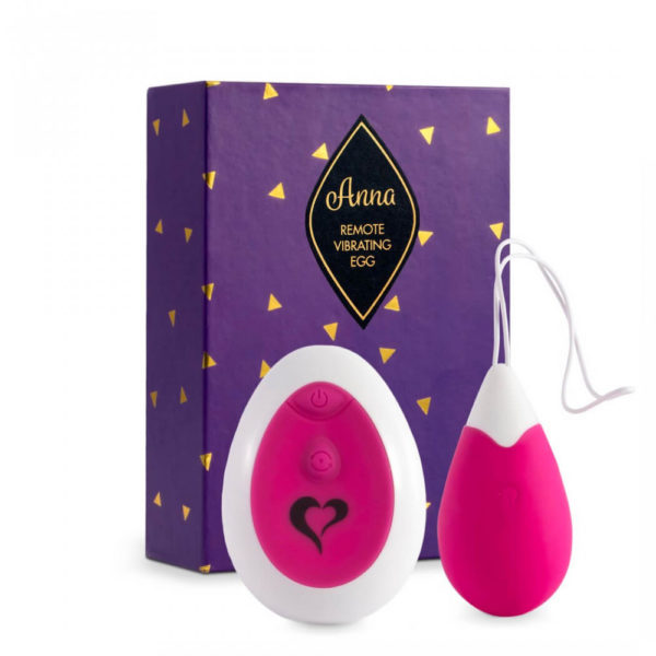 FEELZTOYS Anna - akumulátorové vibrační vajíčko s ovladačem (pink)