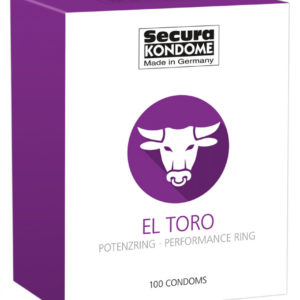 Secura El Toro - kondomy s kroužky na penis (100ks)