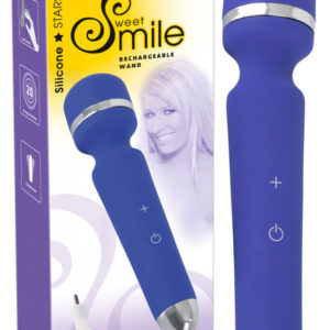 Smile Wand - nabíjecí masážní vibrátor (modrý)