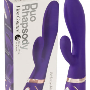 Vibe Couture Duo Rhapsody - nabíjecí vodotěsný vibrátor (fialový)