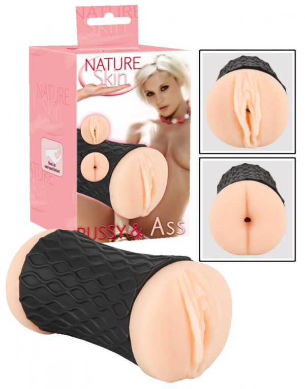You2Toys Nature Skin - oboustranný masturbátor Pussy & Ass