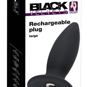 Black Velvet L - nabíjecí anální vibrátor pro pokročilé - velký (černý)