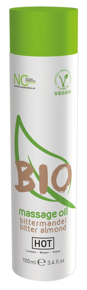 HOT BIO - Vegan Massage Oil - Almond (100ml)