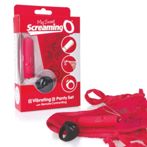 MySecret Screaming Pant - vibrační kalhotky na dálkové ovládání (červené)