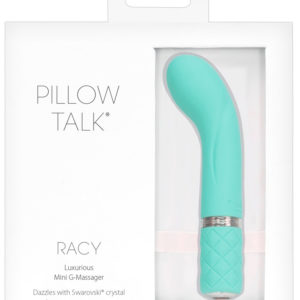 Pillow Talk Racy - nabíjecí tenký vibrátor na bod G (tyrkysový)