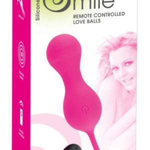 SMILE Love Balls - nabíjecí vibrační vajíčko na dálkové ovládání (růžové)