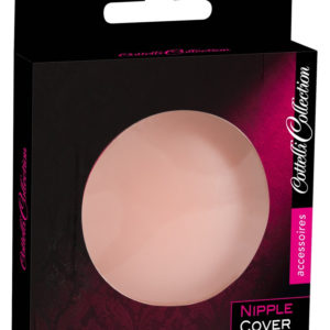 Cottelli Nipple Cover - náplast na bradavky ve tvaru kroužku (tělová barva) - 2ks