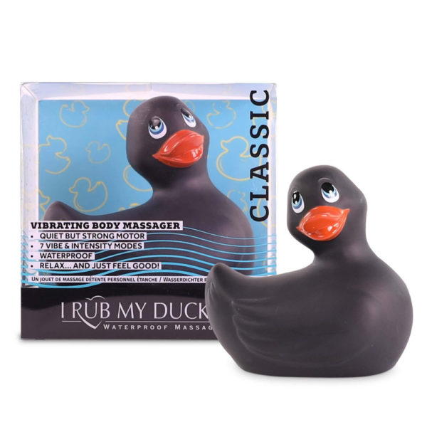 My Duckie Classic 2.0 - vibrátor na klitoris - hravá vodotěsná kačenka (černá)