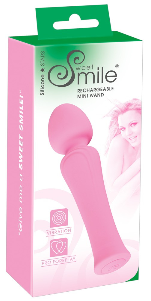 Smile Mini Wand - nabíjecí masážní vibrátor (růžový)