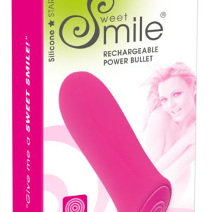 Smile Power Bullett - nabíjecí extra silný tyčový minivibrátor (růžový)