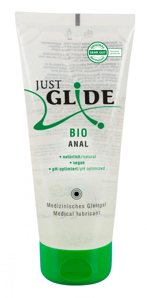 Just Glide Bio ANAL - veganský lubrikant na bázi vody (200ml)