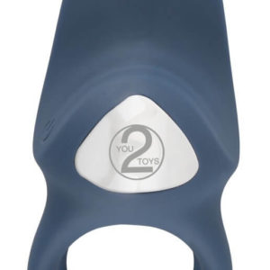You2Toys Double Ring - nabíjecí vibrační kroužek na penis a varlata (modrý)