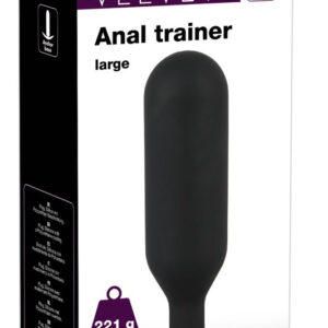Black Velvet Anal Trainer - 221g-ové anální dildo (černé)