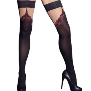 Cottelli - embroidered double action thigh fix (black)