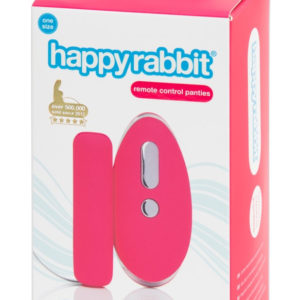 Happyrabbit - Cordless Radio Vibration Panties (Pink-Black)