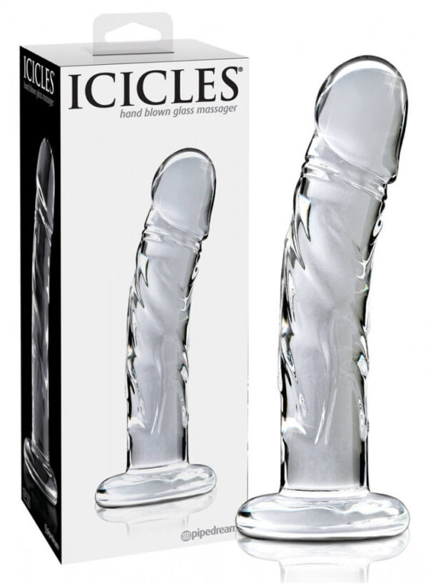 Icicles No. 62 - penis glass dildo (transparent)