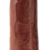 lifelike vibrator (25cm) - brown