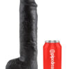 testicle dildo (28cm) - black