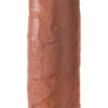 testicle dildo (38cm) - dark natural