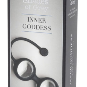 Padesát odstínů šedé Inner Goddess Glass - dvojice venušiných kuliček (průhledný-černá)