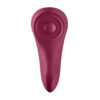vodotěsný smart vibrátor na klitoris (bordový)