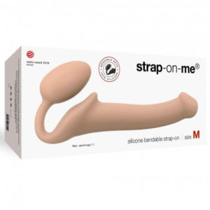 Strap-on-me M - připínací dildo bez upevňovacího pásu - střední velikosti (tělová barva)