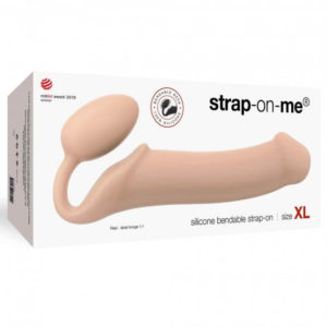 Strap-on-me XL - připínací dildo bez upevňovacího pásu - velké (tělová barva)