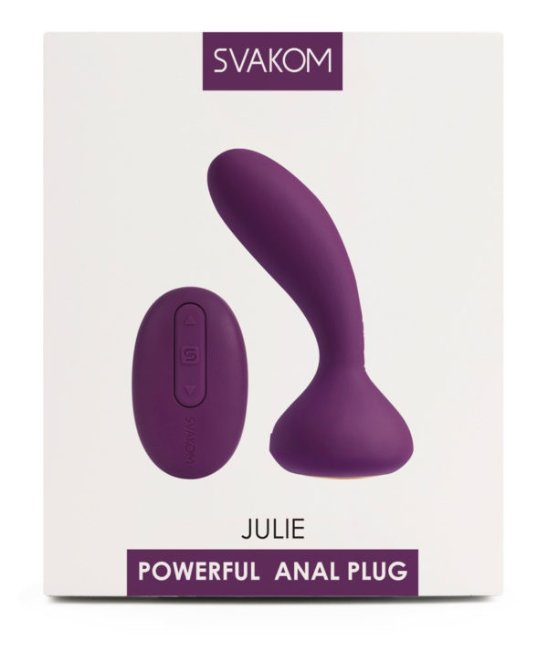 Svakom Julie - nabíjecí vibrátor na prostatu s dálkovým ovladačem (fialový)