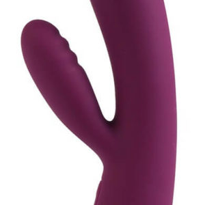 Svakom Trysta - vodotěsný vibrátor s ramínkem na klitoris a pohyblivými kuličkami (fialový)