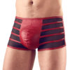 striped boxer with transparent liner (burgundy)