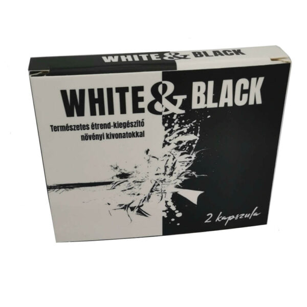 White & Black - silný výživový doplněk pro muže (2ks)