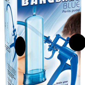 You2Toys Bang Bang - nůžková pumpa na penis (modrá)