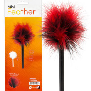You2Toys Mini - real feather caress (black-red)