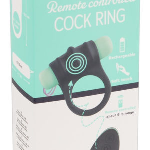 You2toys Cock Ring - nabíjecí kroužek na penis s dálkovým ovládáním (černo-zelený)