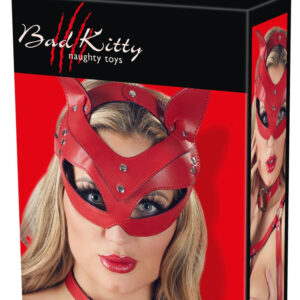 Bad Kitty - wildcat kitten with mask ears (red)