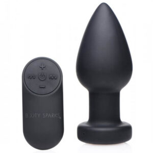 Booty Sparks Vibrating Butt Plug With LED Light - Large