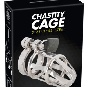 Chastity Cage - metal penis cage with padlock