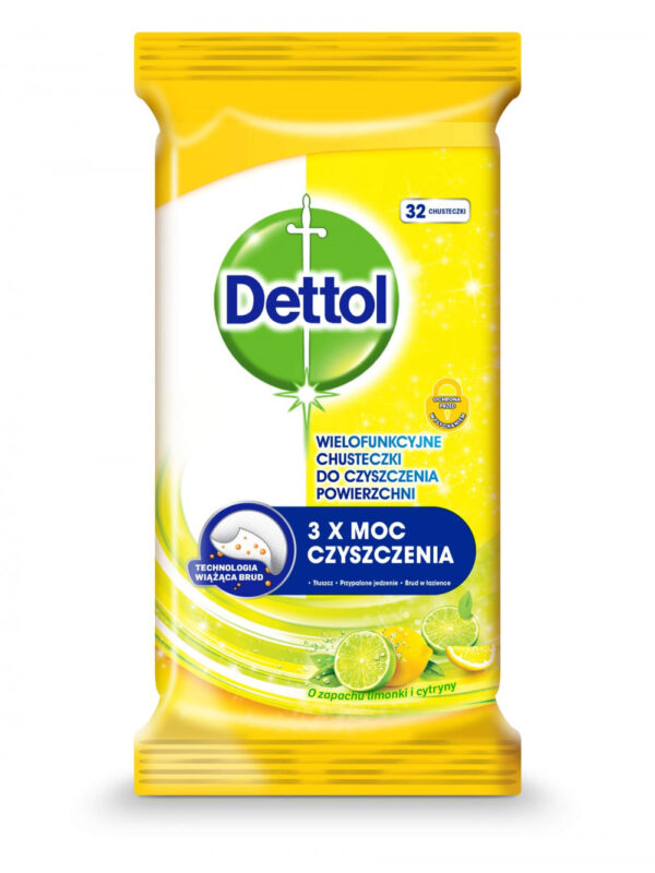 Dettol Power & Fresh - universal surface cleaning cloth - lemon-lime (32pcs)