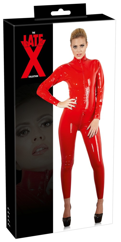 LATEX - women's long-sleeved overalls (red)